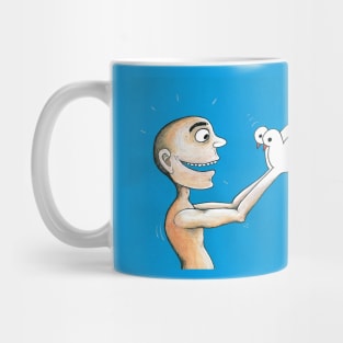 Eller ve güvercinler Mug